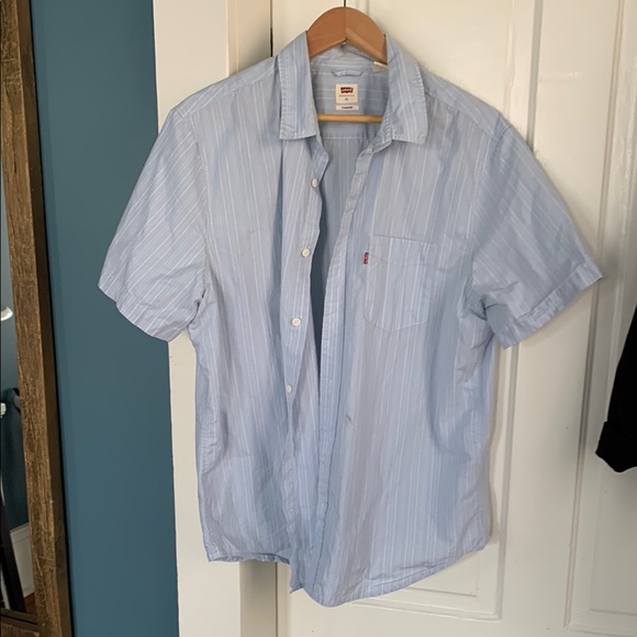 Levi's Other - Levi's Blue Casual Button Down Shirt Lightweight Gingham